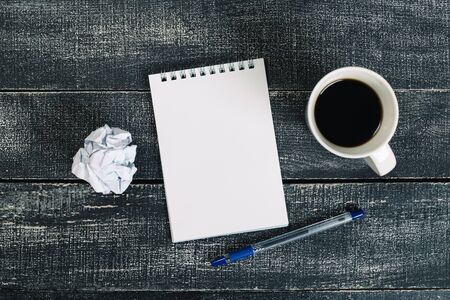 Clean Magazine Mockup.  Blank page or notepad for mockupsの写真素材