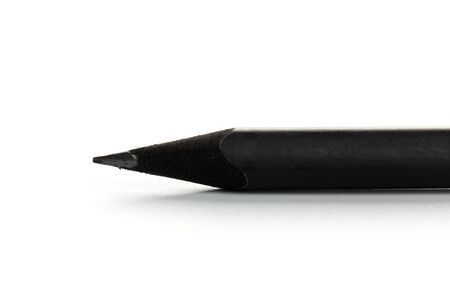 new Black graphite pencil triangular shape isolatedon white background