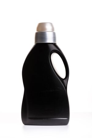 plastic bottle with cleaning liquid. Isolated on white. cosmetic product. House cleaningの写真素材