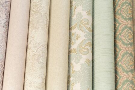 trendy multicolored modern design rolls wallpaper as background