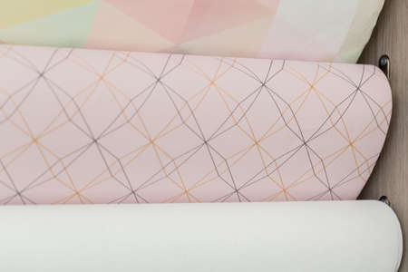 trendy multicolored modern design rolls wallpaper as background