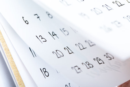 Abstract blur calendar for 2021 month schedule to make an appointment or manage the schedule every...
