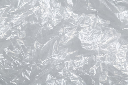 White plastic bag texture, macro, abstrackt backgroundの写真素材
