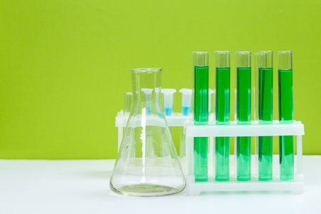 science laboratory test tubes, chemical laboratory equipment