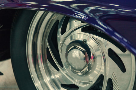 Car wheel on the car - close-up. tireの写真素材