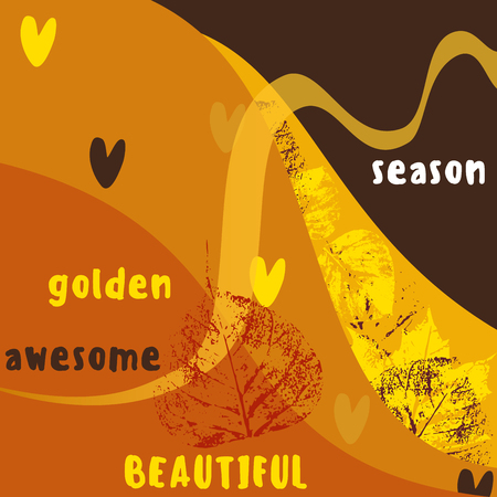 Abstract autumnal background.のイラスト素材