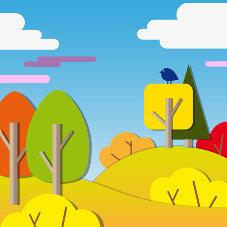 Colored paper abstract outdoors background.のイラスト素材