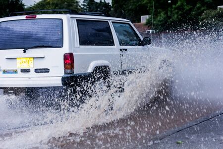 Who says it doesn't rain in Albuquerqueの写真素材
