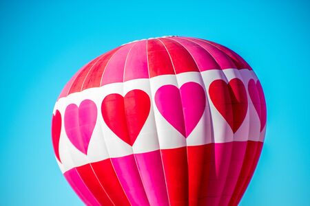 Heart Hot Air Balloon in Albuquerqueの写真素材