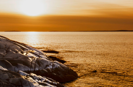 Peggy's Cove Sunset 2の写真素材