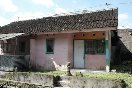 Old house in the town of Mae Salong, Lampang province.の写真素材