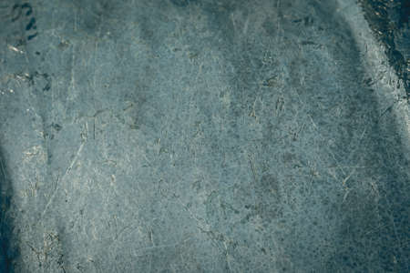 Abstract real beauty nature close photo background. Aged old grunge weathered pale blue green peeling cracked scratched paint polish wall wood plank board surface texture. Retro design country styleの写真素材
