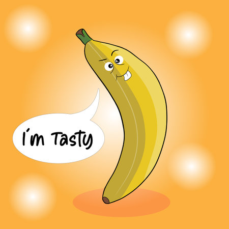 this Illustration vector graphic of Banana is good for Nutrition commercialのイラスト素材
