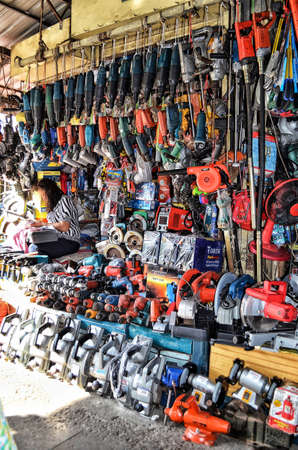 Retail store at local market name "Toul Tum Poung Market or Russian market, famous place for shopping for foreigner and local people At Phnom penh, Cambodiaの写真素材