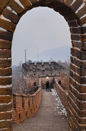 The Great wall in Beijing Chinaの写真素材