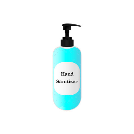 Alcohol Gel Hand Sanitizer to clean hands and protect from germs, bacteria.の写真素材