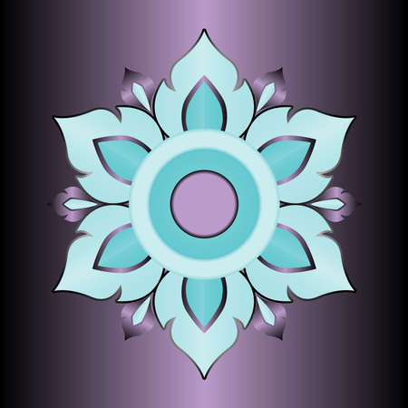 Line Thai, multicolor blossom, Traditional Thai style pattern , Vector illustrationのイラスト素材