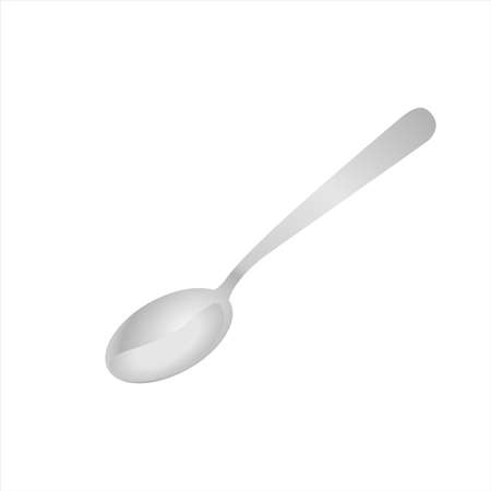 Spoon vector in white backgroundのイラスト素材