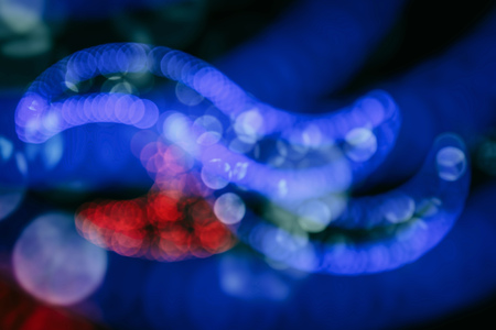 Beautiful abstract background with christmas lightsの写真素材