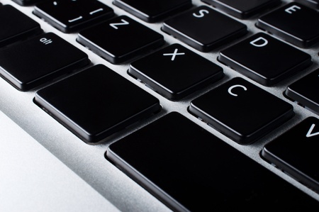 Keys of the keyboard Laptop close up