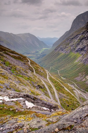 Trollstigen mountain roadの写真素材