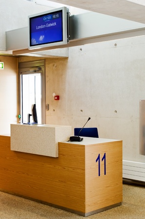 Airport Terminal Gate deskのeditorial素材