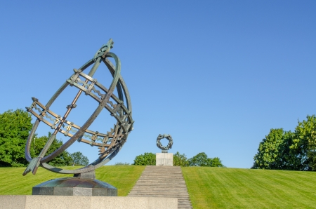 OSLO - SEPTEMBER 7: Statues in Vigeland park in Oslo, Norway on September 7, 2012. The park covers...