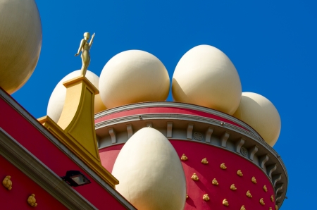 FIGUERES, SPAIN - JULY 15: Dali Museum in Figueres, Spain on July 15, 2012. Museum was opened on September 28, 1974 and houses largest collection of works by Salvador Dali.のeditorial素材