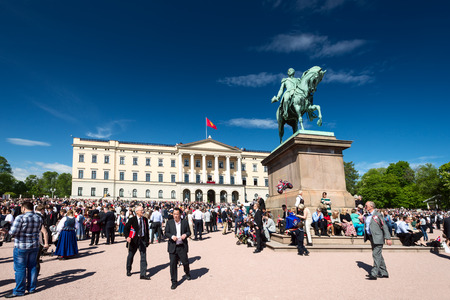 OSLO - MAY 17: Norwegian Constitution Day is the National Day of Norway and is an official national holiday observed on May 17 each year. Pictured on May 17, 2014のeditorial素材