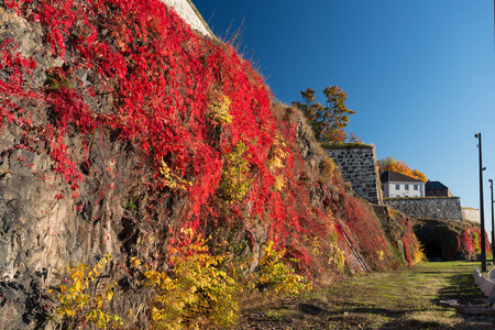 Oslo Akershus Fortress at late autumnのeditorial素材
