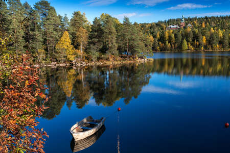 Lakes at Dikemark, Asker, Norwayの写真素材