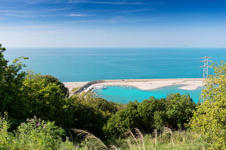 Overview on Cefalu Marinaの写真素材