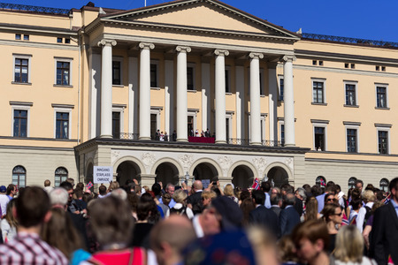 OSLO - MAY 17: Norwegian Constitution Day is the National Day of Norway and is an official national holiday observed on May 17 each year. Pictured on May 17, 2014のeditorial素材