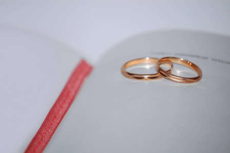 book & ringsの写真素材