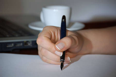 woman writeの写真素材