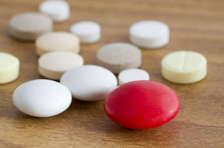 there are a lot of various tabletの写真素材