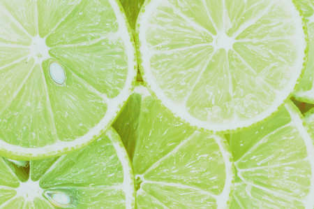 slice of limeの写真素材