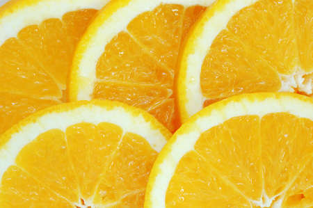 slice of orangeの写真素材