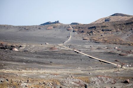 Landcape of aso volcano mountain at Kumamoto Kyushu, Japan.の写真素材