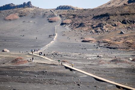 Landcape of aso volcano mountain at Kumamoto Kyushu, Japan.の写真素材