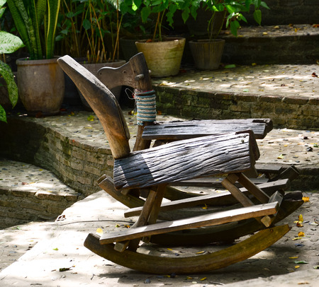 Wooden benchの写真素材