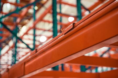 A  big warehouse with forklift.の写真素材