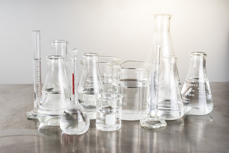 Scientific Glassware For Chemical, Laboratory Research.の写真素材
