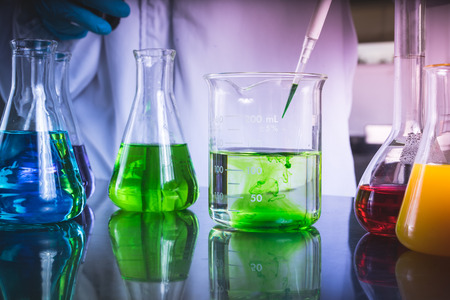 Scientific Glassware For Chemical, Laboratory Research.の写真素材