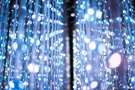 LED light as the star in the sky at the infinity roomの写真素材