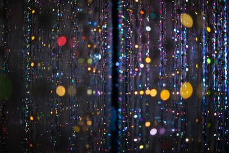 LED light as the star in the sky at the infinity roomの写真素材