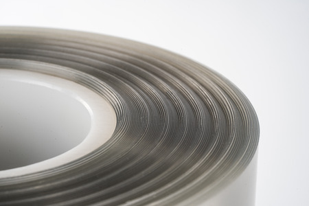 The plastic roll for wrap and seal food in the factory.の写真素材