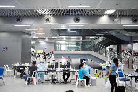 Vaccination Against COVID-19 In Bangkok, Thailandのeditorial素材
