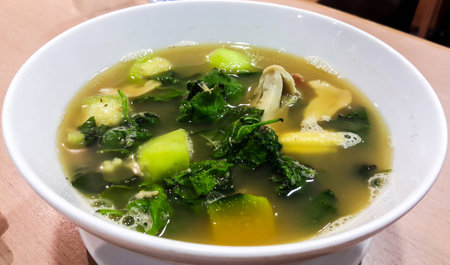 spicy thai soupの写真素材