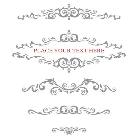 Vintage Ornaments and Labels.のイラスト素材